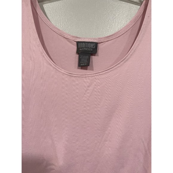 Additions by Chico’s Light Pink‎ Women’s Size 0 Light Pink Tank Sleeveless Top - Picture 2 of 6